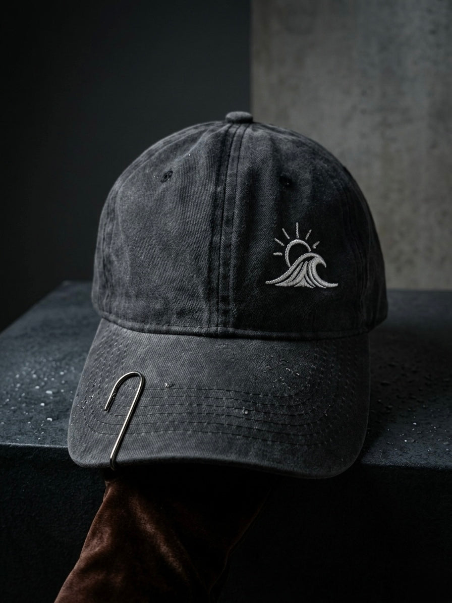 Washed Black Cap 🪝